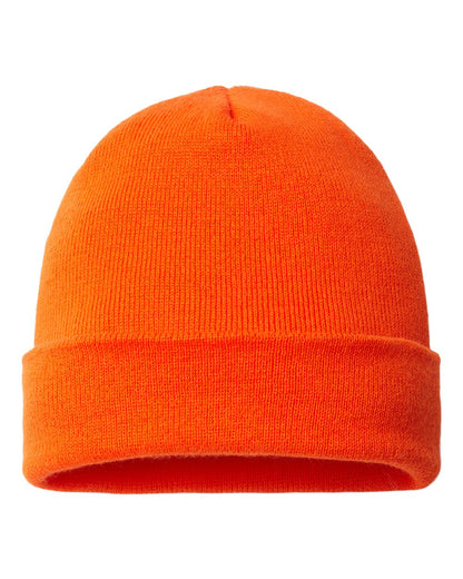 CAP AMERICA USA-Made 12" Cuffed Beanie TKN24 #color_Deep Orange