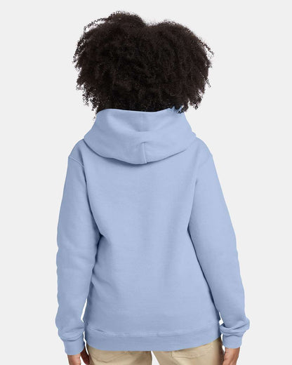 Hanes Youth EcoSmart® Hooded Sweatshirt P473 #colormdl_Light Blue