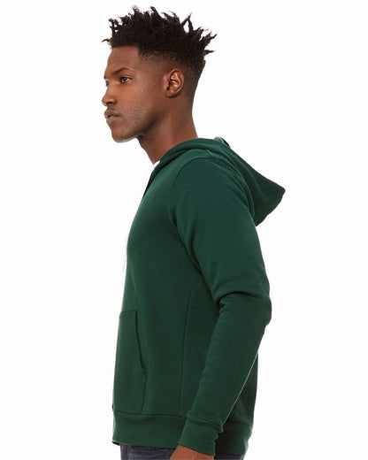 BELLA + CANVAS Unisex Sponge Fleece Full-Zip Hoodie Sweatshirt 3739 #colormdl_Forest