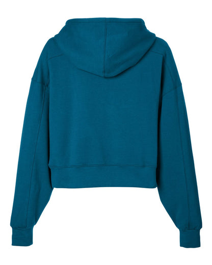 Glyder Women's Vintage Oversized Cropped Hooded Sweatshirt PDP1725 #color_Moroccan Blue