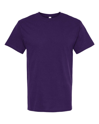 M&O Men's Gold Soft Touch T-Shirt 4800 #color_Purple