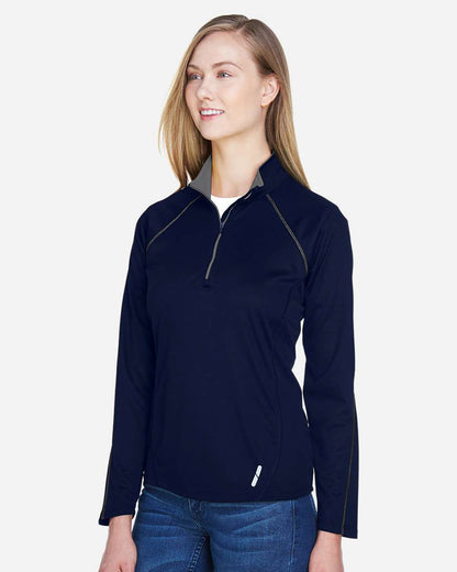 North End Women's Radar Performance Quarter-Zip Pullover 78187 #colormdl_Classic Navy