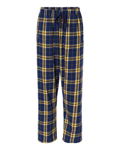 Boxercraft Women's Haley Flannel Pants BW6620 #color_Navy/ Gold