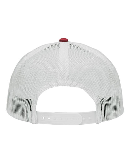 Sportsman Traditional Lo-Pro Mesh Back Trucker Fit Cap SP1450 #color_Chino Cardinal/ White