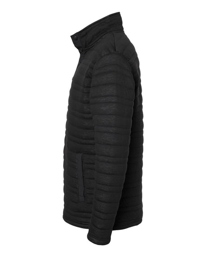 J. America Men's Horizon Half-Snap Pullover 8895 #color_Black