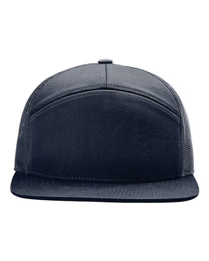 Richardson Seven-Panel Trucker Cap 168 #color_Navy