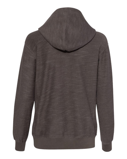 J. America Women’s French Terry Sport Lace Scuba Hooded Sweatshirt 8694 #color_Charcoal