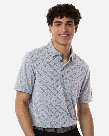 Adidas Men's Ultimate365 Jacquard Polo A2014 #colormdl_Collegiate Navy/ White