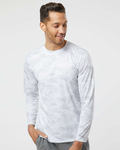 Paragon Unisex Pompano Performance Camo Long Sleeve T-Shirt 217 #colormdl_White