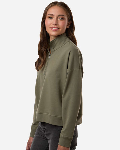 Independent Trading Co. Women's Perform Quarter-Zip Pullover EXP15WPQ #colormdl_Pine