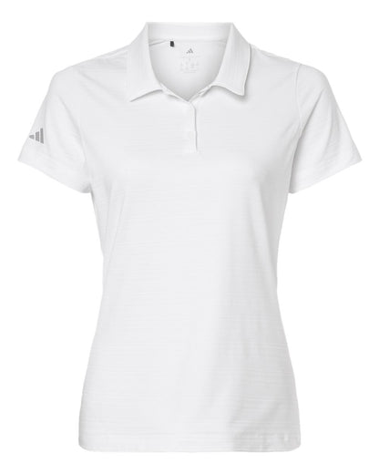 Adidas Women's Textured Stripe Polo A707 #color_White