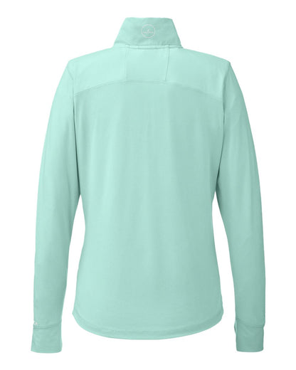 Nautica Women's Saltwater Quarter-Zip Pullover N17925 #color_Cool Mint