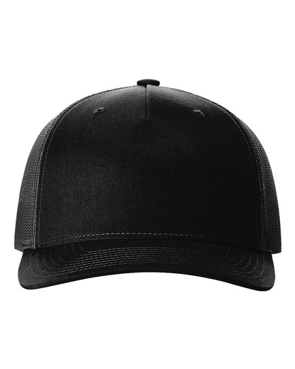 Richardson Five-Panel Trucker Cap 112FP #color_Black
