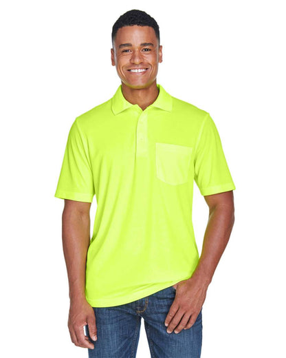 CORE365 Men's Origin Performance Piqué Polo with Pocket 88181P #colormdl_Safety Yellow