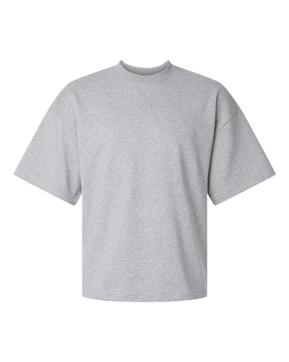 American Apparel Unisex French Terry Ex Crew FTEX00 #color_Heather Grey