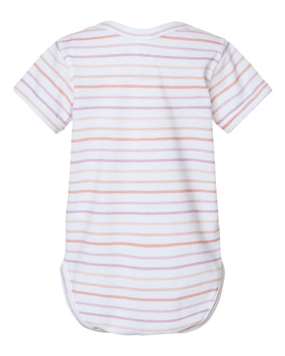 Rabbit Skins Infant Fine Jersey Bodysuit 4424 #color_Lilac Stripe