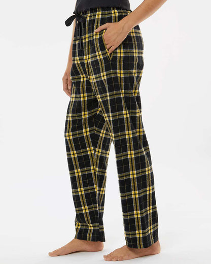 Boxercraft Women's Haley Flannel Pants BW6620 #colormdl_Black/ Gold
