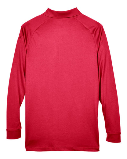Harriton Men's Advantage Long Sleeve Tactical Polo M211L #color_Red