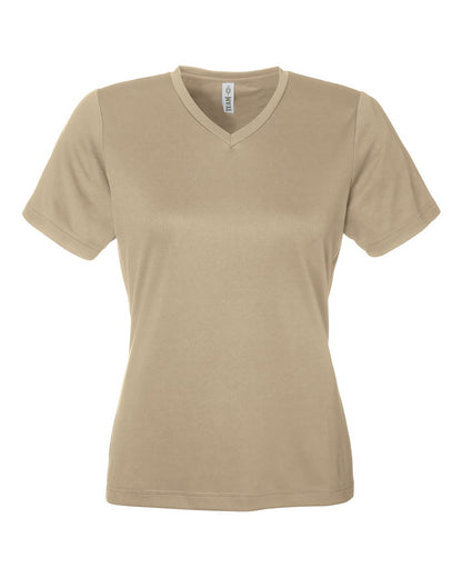 Team 365 Women's Zone Performance Mesh T-Shirt TT15W #color_Desert Khaki