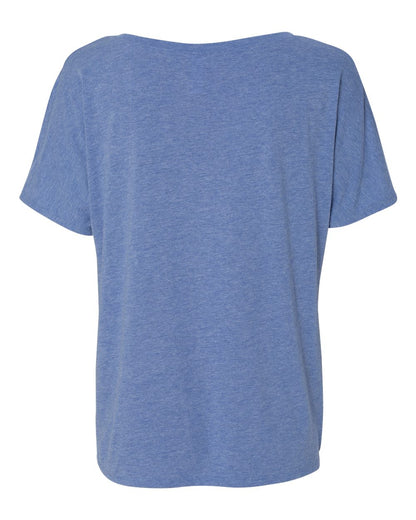 BELLA + CANVAS Women’s Slouchy V-Neck Tee 8815 #color_Blue Triblend