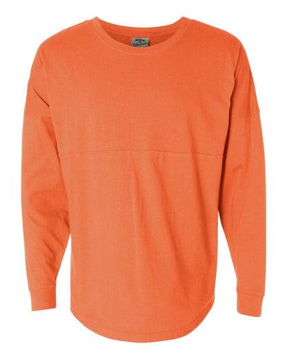 J. America Unisex Game Day Jersey Long Sleeve T-Shirt 8229 #color_Coral