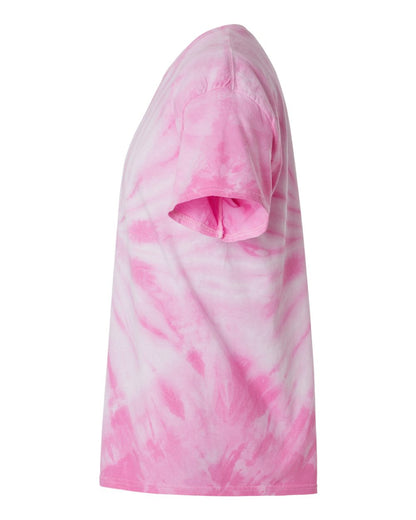 Dyenomite Cyclone Pinwheel Tie-Dyed T-Shirt 200CY #color_Pink