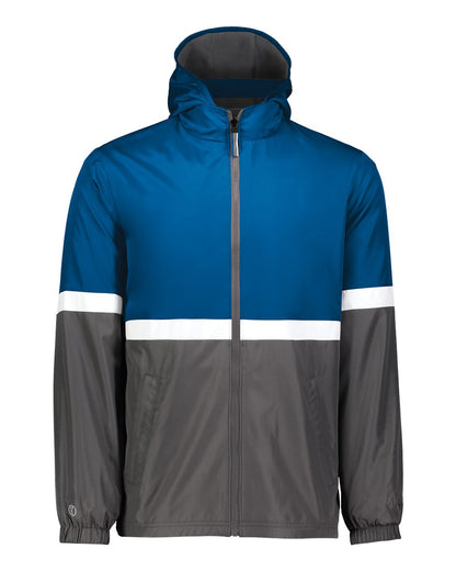 Holloway Men's Turnabout Reversible Hooded Jacket 229587 #color_Royal/ Carbon