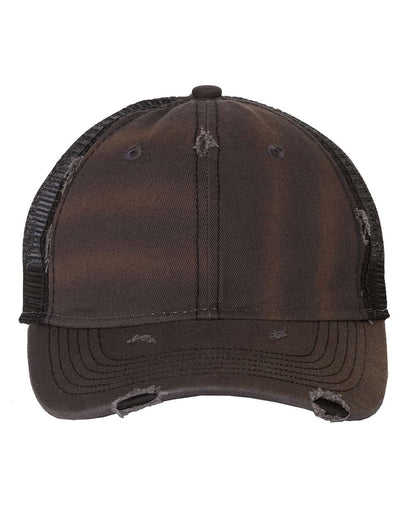 Valucap Bounty Dirty-Washed Mesh-Back Cap 3150 #color_Charcoal/ Black