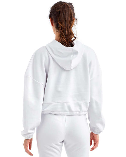 TriDri Women's Cropped Maria Hooded Sweatshirt TD085 #colormdl_White