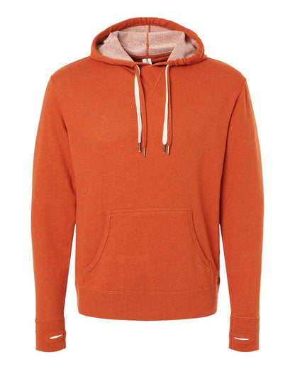 Independent Trading Co. Midweight French Terry Hooded Sweatshirt PRM90HT #color_Burnt Orange Heather