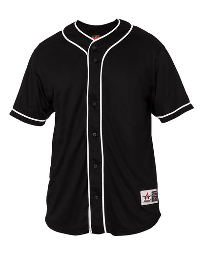 Alleson Athletic Youth Diamond Jersey 52MBBJY #color_Black/ White