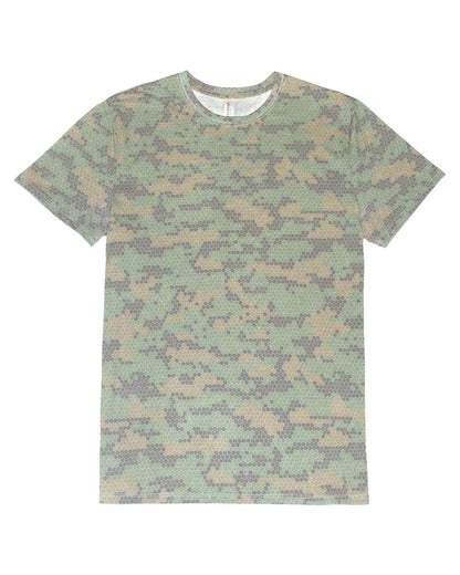 Threadfast Apparel Unisex Ultimate CVC T-Shirt 100A #color_Green Hex Camo