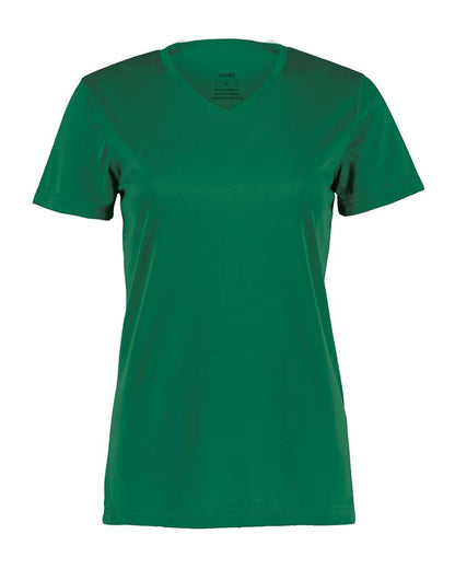 Augusta Sportswear Women's Nexgen Wicking V-Neck T-Shirt 1790 #color_Dark Green