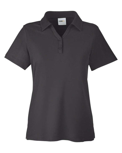 CORE365 Women's Fusion ChromaSoft™ Pique Polo CE112W #color_Carbon