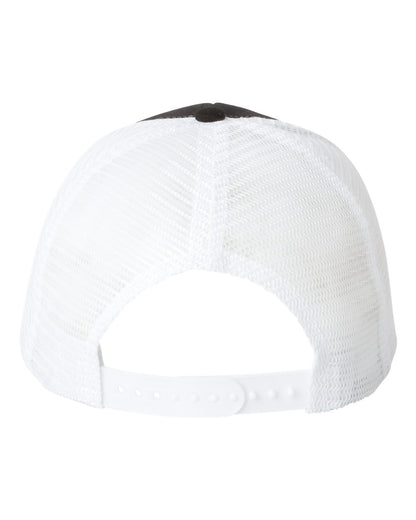 Valucap Mesh-Back Twill Trucker Cap VC400 #color_Black/ White