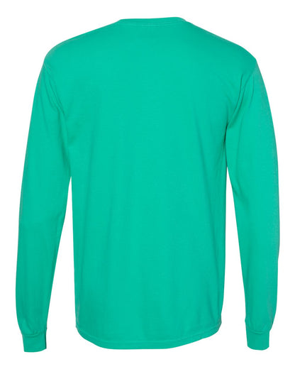 Comfort Colors Unisex Garment-Dyed Heavyweight Long Sleeve T-Shirt 6014 #color_Island Green
