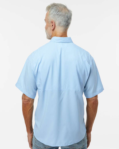 Paragon Men's Hatteras Performance Short Sleeve Fishing Shirt 700 #colormdl_Blue Mist
