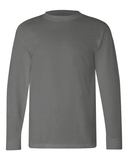 Bayside USA-Made Long Sleeve T-Shirt 6100 #color_Charcoal