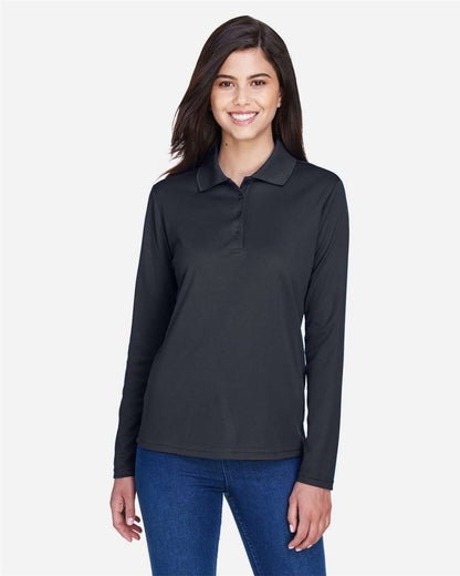 CORE365 Women's Pinnacle Performance Long Sleeve Piqué Polo 78192 #colormdl_Carbon