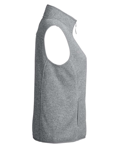 vineyard vines Women's Mountain Sweater Fleece Vest O001411 #color_Grey Heather