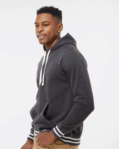 J. America Men's Relay Hooded Sweatshirt 8649 #colormdl_Black