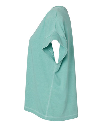 LAT Women's Relaxed Vintage Wash Tee 3502 #color_Washed Saltwater