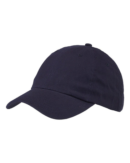 Big Accessories Youth Classic Brushed Twill Cap BX001Y #color_Navy