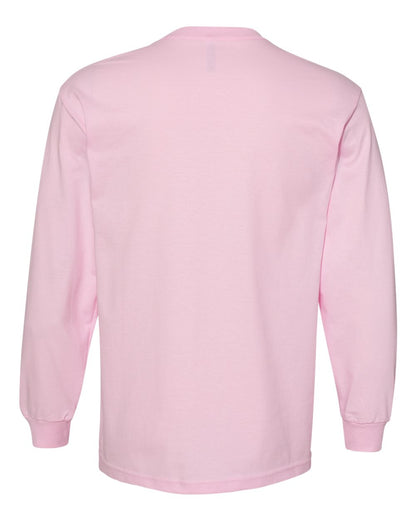 American Apparel Unisex Heavyweight Cotton Long Sleeve Tee 1304 #color_Pink