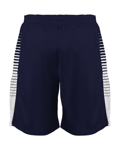 Badger Youth Lineup Shorts 2212 #color_Navy