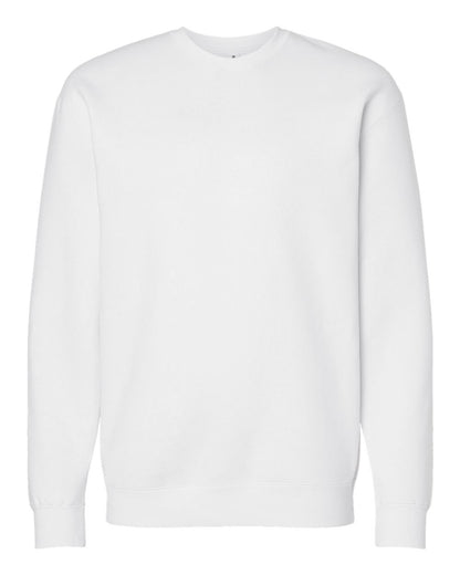 Independent Trading Co. Heavyweight Crewneck Sweatshirt IND3000 #color_White