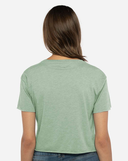Next Level Women's Festival Crop Top 5080 #colormdl_Stonewash Green