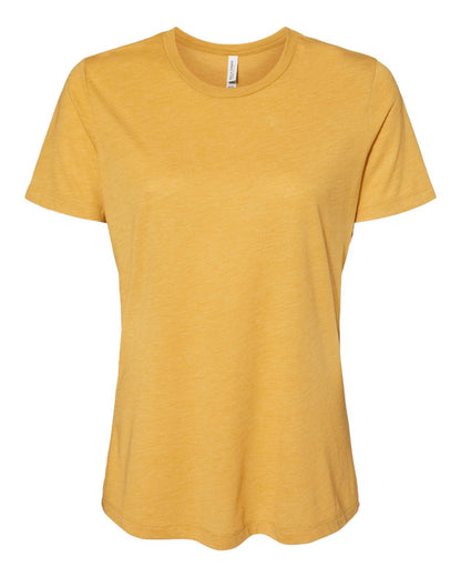 BELLA + CANVAS Women’s Relaxed Fit Triblend Tee 6413 #color_Mustard Triblend