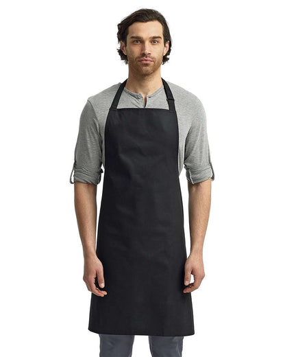 Artisan Collection by Reprime Recycled Bib Apron RP150 #colormdl_Black