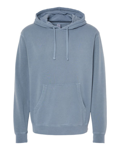 Independent Trading Co. Unisex Midweight Pigment-Dyed Hooded Sweatshirt PRM4500 #color_Pigment Slate Blue
